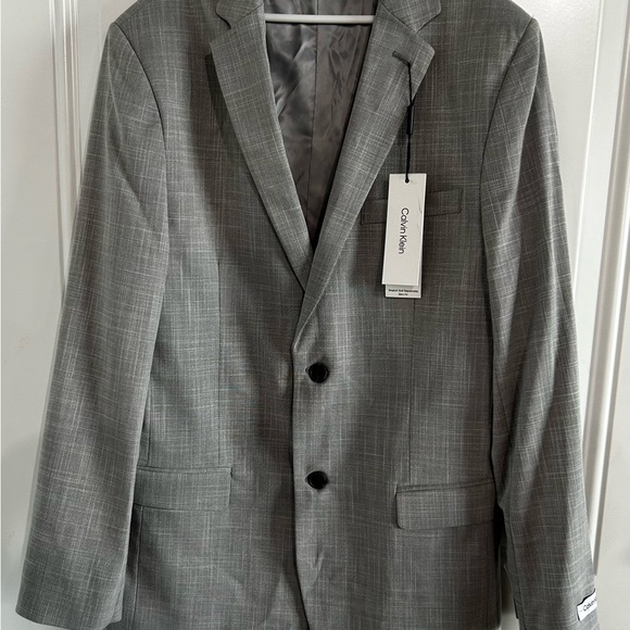 ✨Calvin Klein NWT Grey Blazer Sz 18 - Picture 2 of 6
